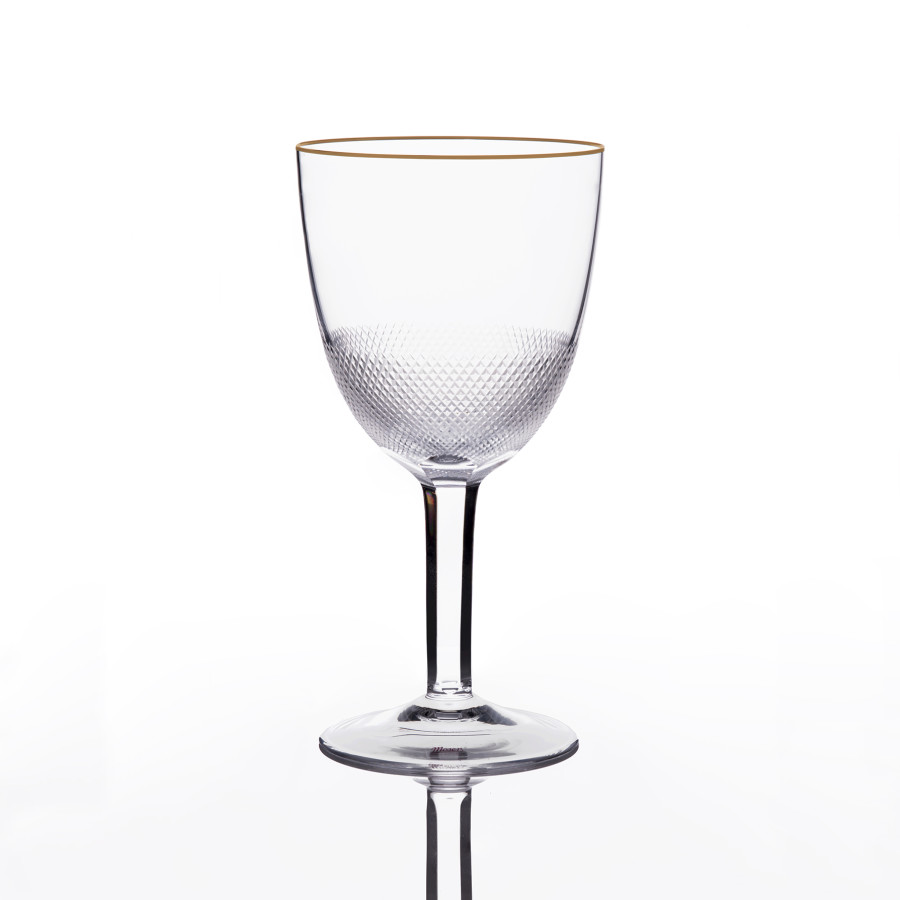 Wine Glass Moser Royal 280ml Gold Rim Evitro