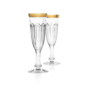 Bohemian crystal champagne flute glass (180 ml) by Moser