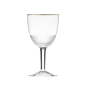 Bohemian crystal glass set of a hand-cut carafe (750 ml) and two glasses  (310 ml) by Moser